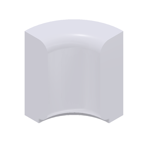 [SC15BXIC] Series 15 - Box Cap inside corner with 1" inside radius